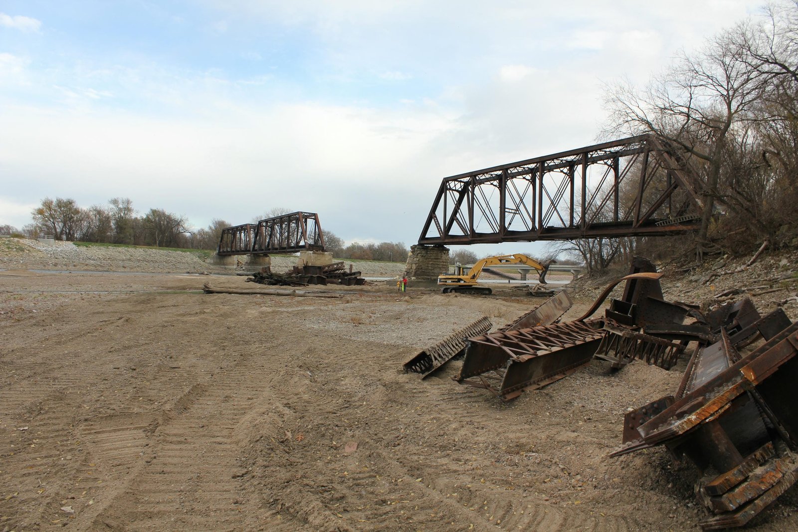 Overview during demolition